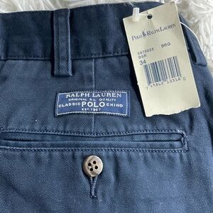 Vintage Ralph Lauren Classic Polo Chino in Navy Blue ‘Tyler short”